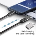 thumbnail image 3 of Sidaley Adaptador tipo C a USB 3.0 a Convertidor de alta eficiencia multifuncional resistente al desgaste para teléfono PC Gris Teléfono y Comunicación Plata, 3 of 6