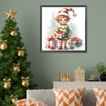 thumbnail image 4 of Pintura de diamante 5D DIY, taladro redondo completo, kit de elfo navideño, decoración del hogar, 30x30cm, 4 of 9