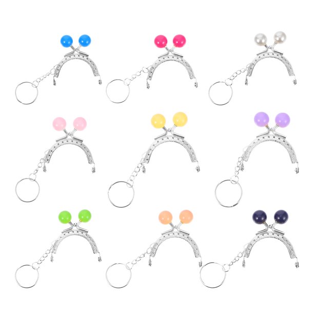 9 PCS Bolsa delicada Class Monedero Marco Bolso Bolso Cierre de bolso Bloqueo Lock DIY Accesorios
