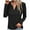 Black, variant on Giftesty Womens Shirts Fashion Women's Button V-Neck Long Sleeve Casual T-Shirt Top Solid Loose Blouse