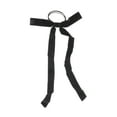 thumbnail image 4 of Unique Bargains 1 Pc Solid Bow Long Ribbon Hair Elastic Band Black, 4 of 5