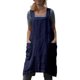thumbnail image 1 of Yesdood Delantal De Lino De Algodón Delantal Con Espalda Cruzada Para Mujer Con Bolsillos Vestido Pinafore Para Hornear Cocinar, 1 of 4