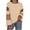 Khaki, variant on aidice Fall Winter Sweatshirts for Women Loose Long Sleeve Crewneck Drop Shoulder Color Block Blouses