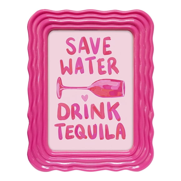 Portarretrato Home Trends Color Rosa Barbie 5x7 pulgadas