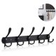 thumbnail image 1 of Perchero Largo De Pared, 5 Tres Ganchos para Colgar Abrigos, Percheros De Pared, Perchero De Pared, Gancho para Ropa, Chaqueta, Sombreros, Negro, 1 of 5