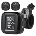 thumbnail image 2 of Motorcycles Tire Pressure Monitoring System 0-4.5 Bar TPMS with 2 Sensors Rainproof USB Charging Wireless Tyre Pressure Gauge Monitoring System with LCD Display for Motorcycles, 2 of 11