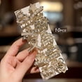 thumbnail image 4 of 10 alloy rhinestone hair clips, fashionable small grab hair accessories, 4 of 7