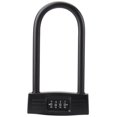 thumbnail image 1 of U Lock, Bike Lock, Bicycle Padlock, Motorcycle Combination Lock Heavy Duty Combination Anti-theft Door Lock, Black, 1 of 5