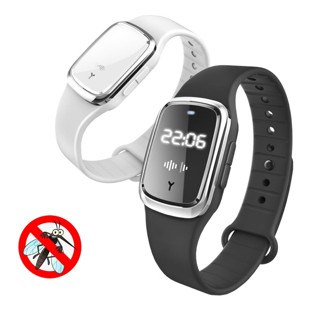 tooloflife Ultrasonic Mosquito Repellent Anti Repeller Wristband Bracelet USB Rechargeable Adults and Kids Unisex