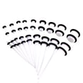 thumbnail image 1 of Kit de estiramiento de medidores de oído Sunnimix de 18 piezas 14G-00G blancos, 1 of 8