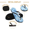 thumbnail image 3 of Unisex Comfort Flip Flops Summer Thong Sandals Non Slip Soles Flip Flop for Beach, Pool, and Daily Wear White Flowers and Vines XS, 3 of 8