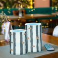thumbnail image 3 of Yayeee Flameless Candles with Remote Flickering Battery Operated Multi Color Changing, Black Abstract Stripes, 3 of 7