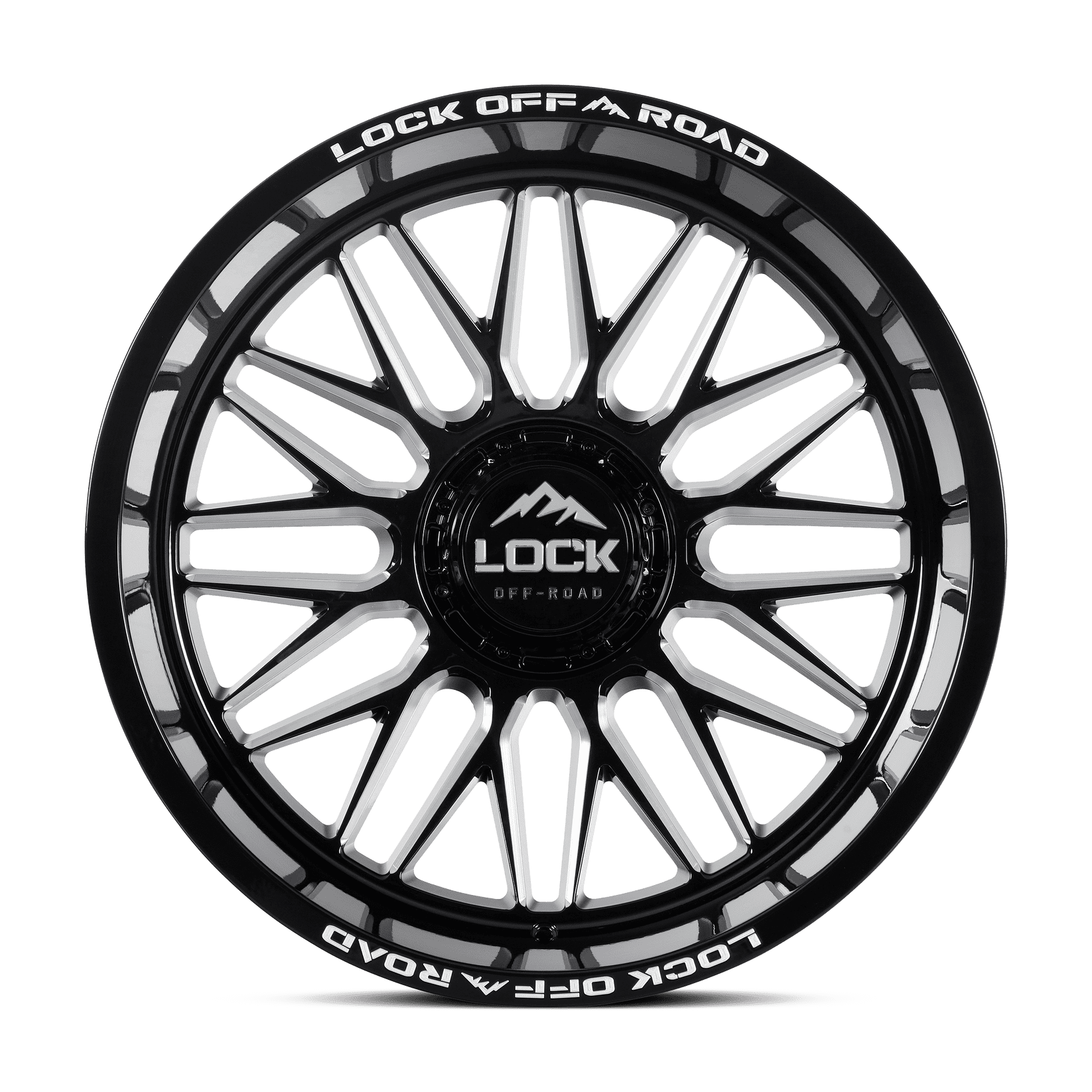 Lock Off-Road Lock Extreme Apex Gloss Black Milling 9-20