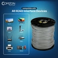 thumbnail image 6 of COMZON 1000ft Cat6a Stranded Ethernet Cable 24AWG UTP Unshielded Twisted Pair, 500MHz Network Speed 10Gbps, Bulk Spool for Networking, Gray, 6 of 7