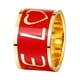 thumbnail image 2 of Anillo de clip deslizante de tubo de chal de bufanda de esmalte de corazón acero inoxidable chapado en Jinwen Anillo con hebilla de bufanda, 2 of 8