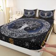 thumbnail image 3 of Manfei Boho Bohemian Pattern Bed Sheets,Tree Of Life King Sheets,Western Fantasy Sheet Set For Adults,Super Cozy Room Decor,4 Pieces, 3 of 7