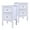 White, variant on Ktaxon Nightstand,End Side Table Wooden Nightstand Bedroom Storage Cabinet with 2-Drawer,Country style Furniture