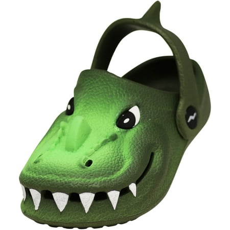 

NORTY Toddler Boys Comfort Clogs Male Ankle Strap Sandals Green Gator