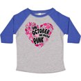 thumbnail image 3 of Inktastic In October We Wear Pink Breast Cancer Awareness Heart Boys or Girls Toddler T-Shirt, 3 of 5