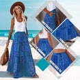 thumbnail image 3 of Women's casual high waist tie printed long maxi skirt,, 3 of 10