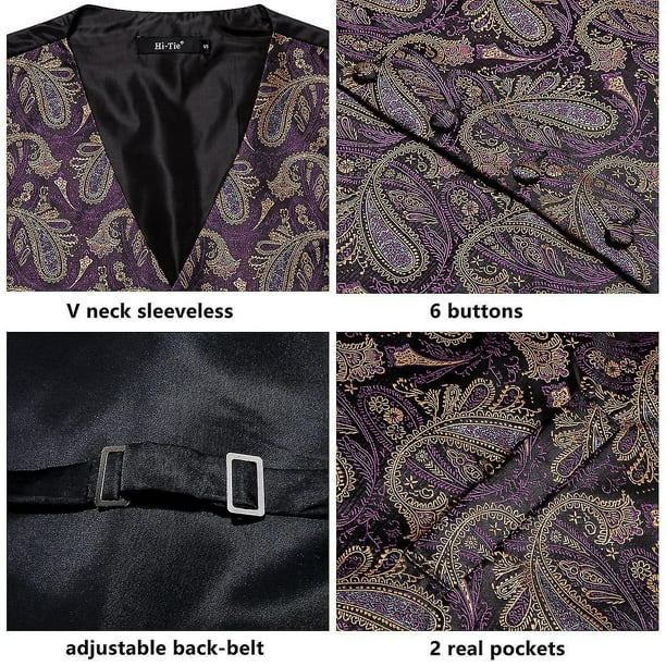 Conjunto chaleco corbata y pañuelo best sale