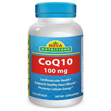 Nova Nutritions CoQ10 Coenzyme q10 100mg 120 (5 Best Selling Coenzyme Q10 Supplements)