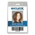 thumbnail image 3 of Sicurix Proximity Badge Holder, Vertical, 2 1/2w X 4 1/2h, Clear, 50/pack | Bundle of 5 Packs, 3 of 6