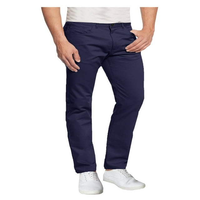 CHOK Pantalon Chino Décontracté en Coton Extensible à 5 Poches pour Hommes