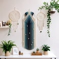 thumbnail image 3 of Dserhfy Handmade Woven Cotton Tapestry Bohemian Wood Bead Cotton Rope Tassels Hanging Dream Catcher Living Room Bedroom Wall Art Hanging Decoration, 3 of 8