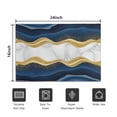 thumbnail image 5 of Blue Marble Gold Wave Pattern Door Rugs,Washable Non Slip Door Mats Indoor,Decorative Door Mats,Entry Mat Indoor for Entrance,Bedroom,Kitchen,Bathroom,16"x24", 5 of 6