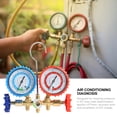 thumbnail image 3 of LA TALUS Manifold Gauge 3-way High Accuracy Fahrenheit Unit 3 Hose Brass Manifold Gauge Set for Air Conditioner Maintenance One Size, 3 of 13