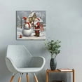 thumbnail image 4 of Nawypu  Xmas Canvas Paintings for Home Decorations Joyful Santa with Snowman in in Winter Snow Abstract Wall Art for Dining Living Room Kitchen Decor -, 4 of 4