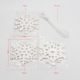 thumbnail image 4 of Cadena de copos de nieve de papel de perlas 3D Adornos navideños MABOTO Cadena de copo de nieve, 4 of 7