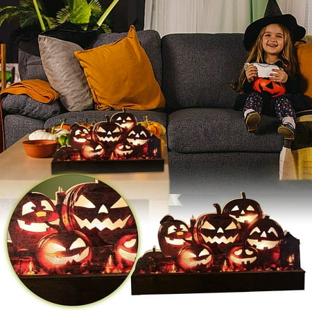 

Hot Sale Halloween Decoration Props Layout Skeleton Party Luminous Wooden Ornaments