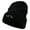 Black, variant on Yosemite Embroidered Big Size Acrylic Long Beanies - Black XL-3XL