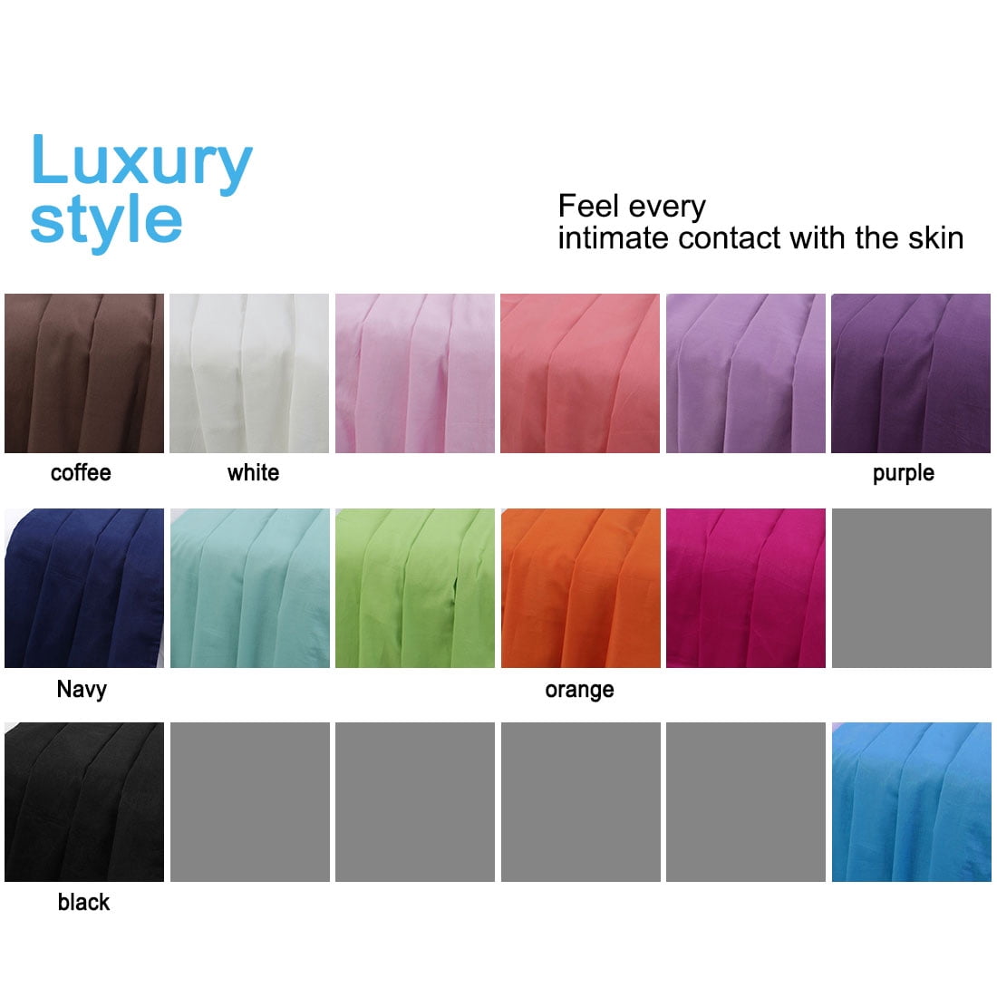 Unique Bargains 300TC Cotton Body Pillow Cover Case, 21" x 55"