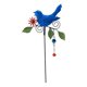thumbnail image 2 of Estaca de Metal para jardín de pájaros, granja, Patio, vacaciones, primavera, carillón de viento decorativo Azul, 2 of 8