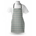 thumbnail image 3 of Damask Apron Vintage Pattern of Swirled Curly Foliage Motifs in Pastel Colors Royal and Floral, Unisex Kitchen Bib Apron with Adjustable Neck for Cooking Baking Gardening, Multicolor, by Ambesonne, 3 of 3