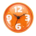 thumbnail image 4 of Waterproof Shower Clock Mini Bathroom Mirror Wall Clocks with Suction Cup, Orange, 4 of 7