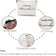 thumbnail image 4 of Bolsa de maquillaje con la frase "Te amo abuela", bolsa de lona para cosméticos, bolsa multiusos de polialgodón con cremallera, neceser de viaje, monedero, 4 of 9