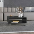 thumbnail image 3 of Depot E-Shop Chiniak Coffee Table, 1 shelf, 4 legs, Black, 3 of 7