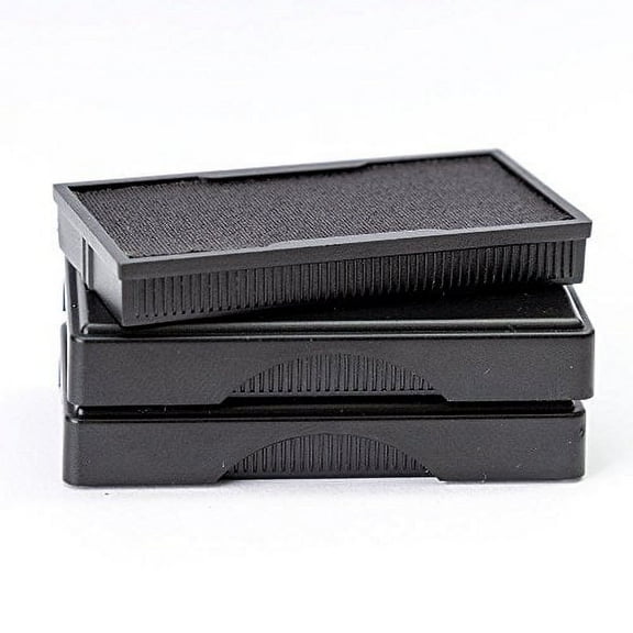 Vivid Stamp Q-200 Medium Replacement Ink Pad - (3 Pack) - Black