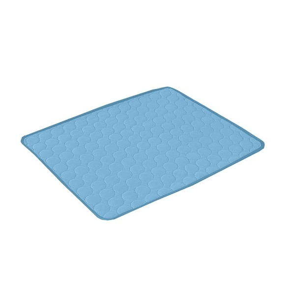Pet Supplies Dog Cooling Mat Pet Cat Chilly Summer Cool Bed Pad Cushion Indoor Blue