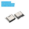 thumbnail image 4 of Unique Bargains USB 3.1 Type C Connector 2Pins Female Plug Socket 180 Degree 8mm Long 20Pack, 4 of 5