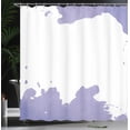 thumbnail image 3 of Ambesonne Vintage Shower Curtain, Grunge Look Watercolor Art, 69"Wx84"L, Ceil Blue, 3 of 4