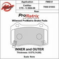 thumbnail image 3 of Wilwood 150 D1053k Brake Pad Set (4 Promatrix Compound), 3 of 3
