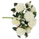 thumbnail image 3 of Ramo de rosas artificiales de 13 cabezas, simulación, decoración floral, oficina en casa, borde enrollado, flor falsa, blanco seitruly HA8260-01B, 3 of 6