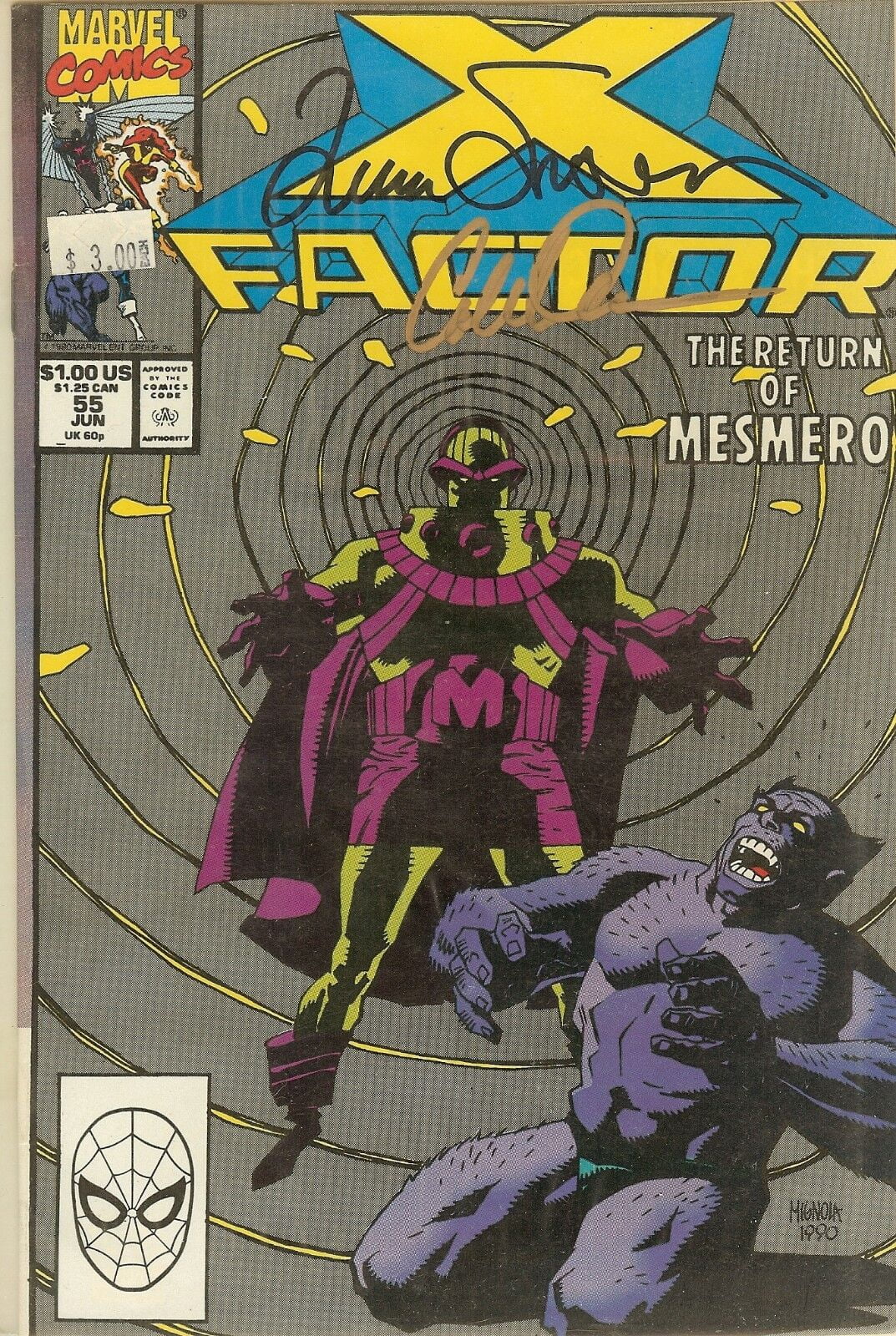 X-Factor #55 Signed by Louise Simonson & Colleen Doren