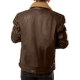 thumbnail image 4 of Chamarra Para Hombre Shendy Vendi Chaqueta Vinipiel Tipo Biker Cafe Chica, 4 of 4