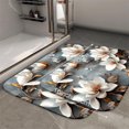 thumbnail image 2 of 1pc Magnolias and Butterflies Absorbent Non-Slip Bathroom Thickened Flannel Rug Decor,Soft,Quick Drying,Suitable For Indoor/outdoor Use,Bathrooms,Bedrooms,Kitchens,Terrace,Laundry Rooms,16"x24", 2 of 9
